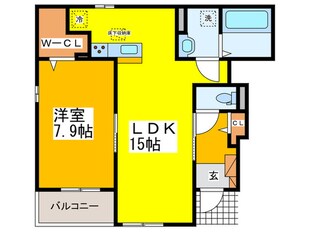 ヒューゲルハイムⅡの物件間取画像